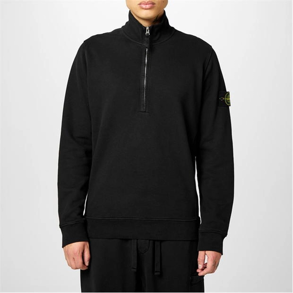 Stone Island Stone Hw Fleece 1/4Z Sn44 - Black